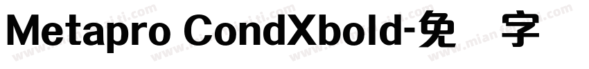 Metapro CondXbold字体转换